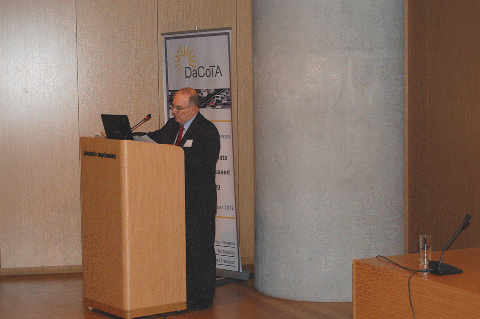 Mr Alexandros Vrachnos from the Greek Ministry of Transport and Communications Mr Alexandros Vrachnos from the Greek Ministry of Transport and Communications